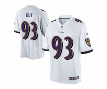 Youth Nike Baltimore Ravens #93 Lawrence Guy Limited White NFL Jersey