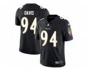 Youth Nike Baltimore Ravens #94 Carl Davis Vapor Untouchable Limited Black Alternate NFL Jersey