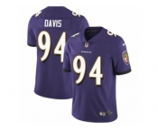 Youth Nike Baltimore Ravens #94 Carl Davis Vapor Untouchable Limited Purple Team Color NFL Jersey