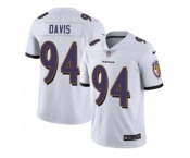 Youth Nike Baltimore Ravens #94 Carl Davis Vapor Untouchable Limited White NFL Jersey