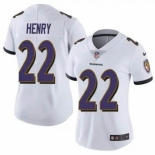 Youth Nike Ravens #22 Derrick Henry White Stitched NFL Vapor Untouchable Limited Jersey