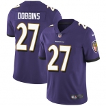 Youth Nike Ravens #27 J.K. Dobbins Purple Team Color Stitched NFL Vapor Untouchable Limited Jersey