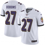 Youth Nike Ravens #27 J.K. Dobbins White Stitched NFL Vapor Untouchable Limited Jersey