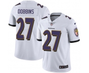 Youth Nike Ravens #27 J.K. Dobbins White Stitched NFL Vapor Untouchable Limited Jersey