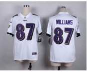 nike women nfl jerseys baltimore ravens #87 willams white[nike]