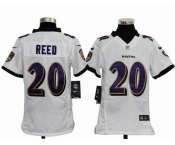 nike youth nfl jerseys baltimore ravens #20 reed white[nike]