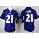 nike youth nfl jerseys baltimore ravens #21 lardarius webb purple[nike]