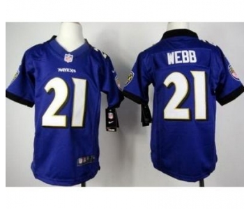 nike youth nfl jerseys baltimore ravens #21 lardarius webb purple[nike]