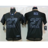 nike youth nfl jerseys baltimore ravens #27 ray rice black[nike lights out]