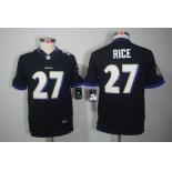 nike youth nfl jerseys baltimore ravens #27 ray rice black[nike limited]