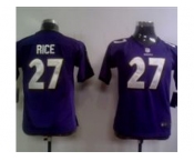 nike youth nfl jerseys baltimore ravens #27 ray rice purple[nike]