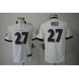 nike youth nfl jerseys baltimore ravens #27 ray rice white[nike limited]