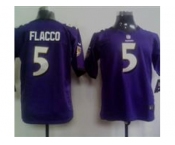 nike youth nfl jerseys baltimore ravens #5 flacco purple[nike]