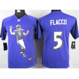 nike youth nfl jerseys baltimore ravens #5 flacco purple[portrait fashion]