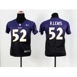 nike youth nfl jerseys baltimore ravens #52 R.lewis purple[nike drift fashion][second version]