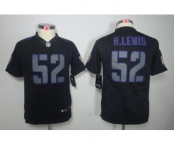 nike youth nfl jerseys baltimore ravens #52 r.lewis black[nike impact limited]