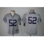 nike youth nfl jerseys baltimore ravens #52 r.lewis grey[nike lights out]