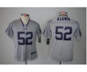 nike youth nfl jerseys baltimore ravens #52 r.lewis grey[nike lights out]