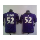 nike youth nfl jerseys baltimore ravens #52 r.lewis purple[nike]