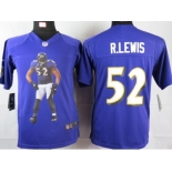 nike youth nfl jerseys baltimore ravens #52 r.lewis purple[portrait fashion]