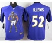 nike youth nfl jerseys baltimore ravens #52 r.lewis purple[portrait fashion]