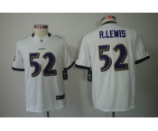 nike youth nfl jerseys baltimore ravens #52 r.lewis white[nike limited]