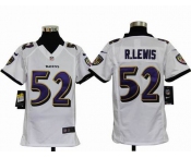 nike youth nfl jerseys baltimore ravens #52 r.lewis white[nike]