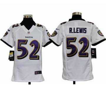 nike youth nfl jerseys baltimore ravens #52 r.lewis white[nike]