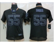 nike youth nfl jerseys baltimore ravens #55 suggs black[nike lights out]