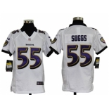 nike youth nfl jerseys baltimore ravens #55 suggs white[nike]