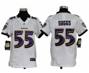 nike youth nfl jerseys baltimore ravens #55 suggs white[nike]