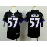 nike youth nfl jerseys baltimore ravens #57 mosley black[nike]