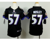 nike youth nfl jerseys baltimore ravens #57 mosley black[nike]