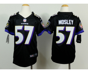 nike youth nfl jerseys baltimore ravens #57 mosley black[nike]