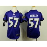 nike youth nfl jerseys baltimore ravens #57 mosley purple[nike]