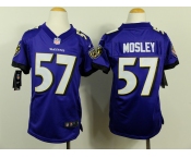 nike youth nfl jerseys baltimore ravens #57 mosley purple[nike]