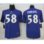 nike youth nfl jerseys baltimore ravens #58 dumervil purple[nike]