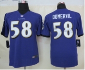 nike youth nfl jerseys baltimore ravens #58 dumervil purple[nike]