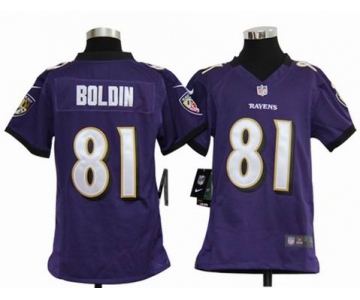 nike youth nfl jerseys baltimore ravens #81 anquan boldin purple[nike]