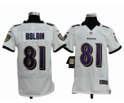 nike youth nfl jerseys baltimore ravens #81 anquan boldin white[nike]