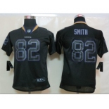 nike youth nfl jerseys baltimore ravens #82 smith black[nike lights out]