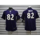 nike youth nfl jerseys baltimore ravens #82 smith purple[nike limited]