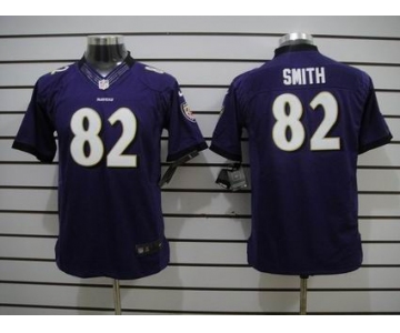 nike youth nfl jerseys baltimore ravens #82 smith purple[nike limited]