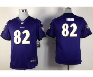 nike youth nfl jerseys baltimore ravens #82 smith purple[nike]