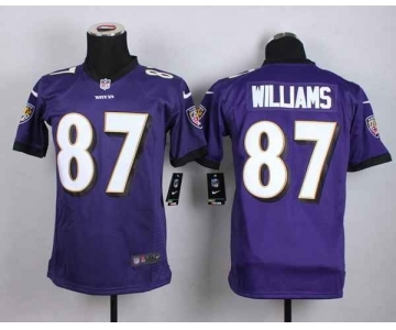 nike youth nfl jerseys baltimore ravens #87 willams purple[nike]