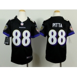 nike youth nfl jerseys baltimore ravens #88 pitta black[nike]