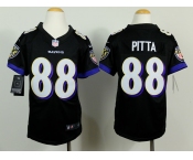 nike youth nfl jerseys baltimore ravens #88 pitta black[nike]