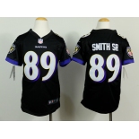 nike youth nfl jerseys baltimore ravens #89 smith sr black[nike]