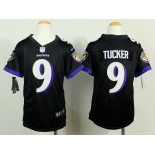 nike youth nfl jerseys baltimore ravens #9 tucker black[nike]