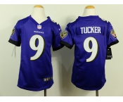 nike youth nfl jerseys baltimore ravens #9 tucker purple[nike]